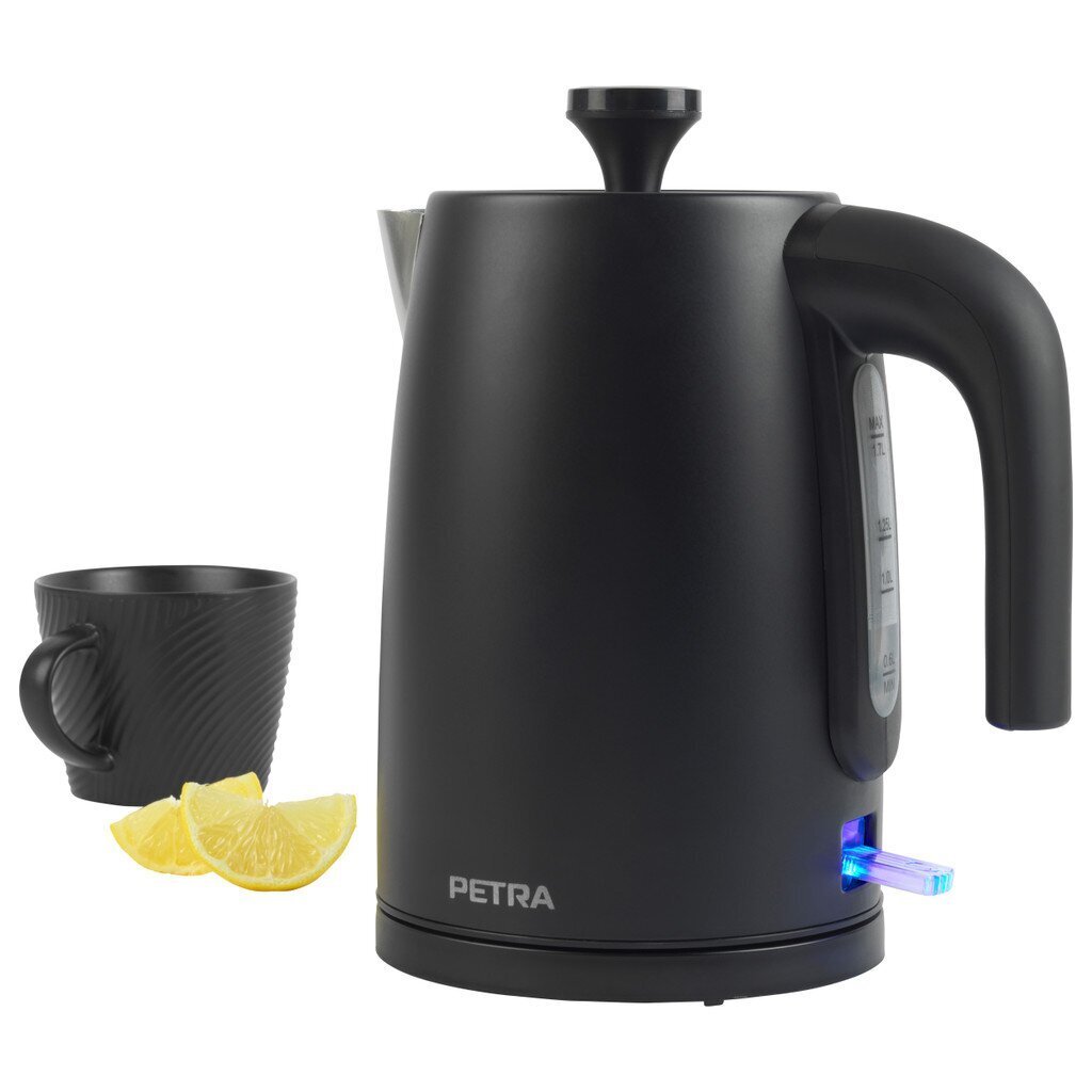 Petra PT5632MBLKVDE 3KW Kettle matte black цена и информация | Veekeetjad | hansapost.ee