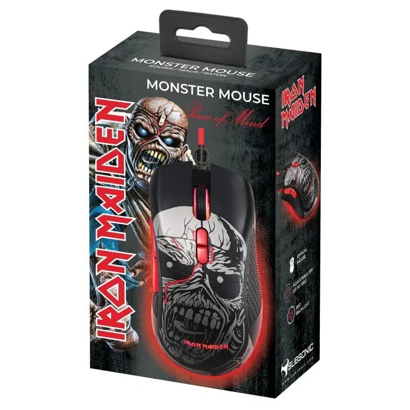 Subsonic Gaming Mouse Iron Maiden Piece Of Mind hind ja info | Arvutihiired | hansapost.ee