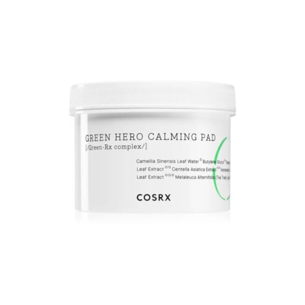 Näopuhastuspadjad Cosrx One Step Green Hero Calming Pad, 70 tk цена и информация | Näopuhastusvahendid | hansapost.ee