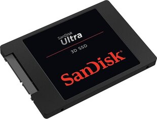 SanDisk Ultra 3D 250ГБ SATA3 (SDSSDH3-250G-G25) цена и информация | Внутренние жёсткие диски (HDD, SSD, Hybrid) | hansapost.ee