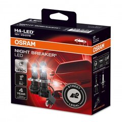 Лампы автомобильные Osram Night Breaker H4-LED, 2 шт. цена и информация | Автомобильные лампочки | hansapost.ee