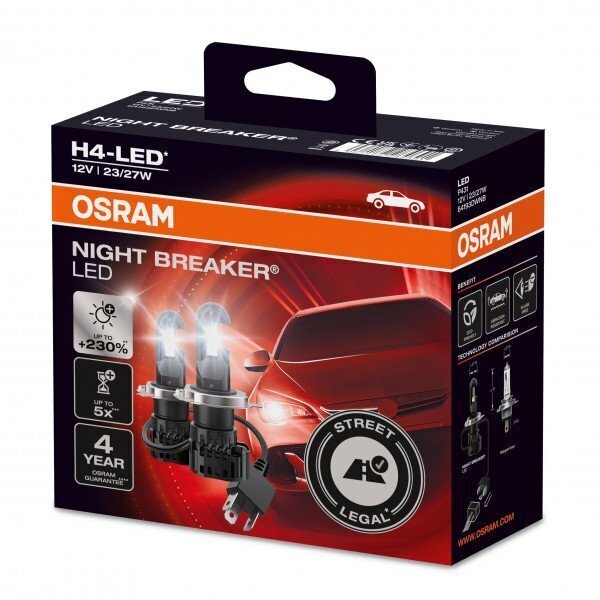 Autopirnid Osram Night Breaker H4-LED, 2 tk. цена и информация | Autopirnid | hansapost.ee