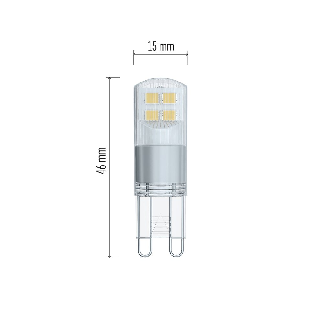 LED pirn EMOS CLS JC 1.9W G9 210lm WW hind ja info | Lambipirnid ja LED-pirnid | hansapost.ee