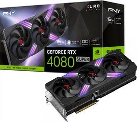 PNY GeForce RTX 4080 Super XLR8 Gaming Verto Epic-X RGB OC Triple Fan (VCG4080S16TFXXPB1-O) цена и информация | Для видеокарт | hansapost.ee