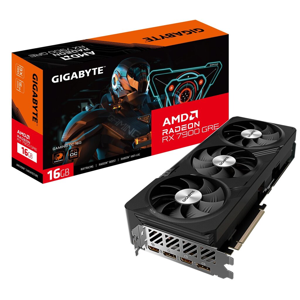 Gigabyte Radeon RX 7900 GRE Gaming OC (GV-R79GREGAMING OC-16GD) цена и информация | Videokaardid | hansapost.ee