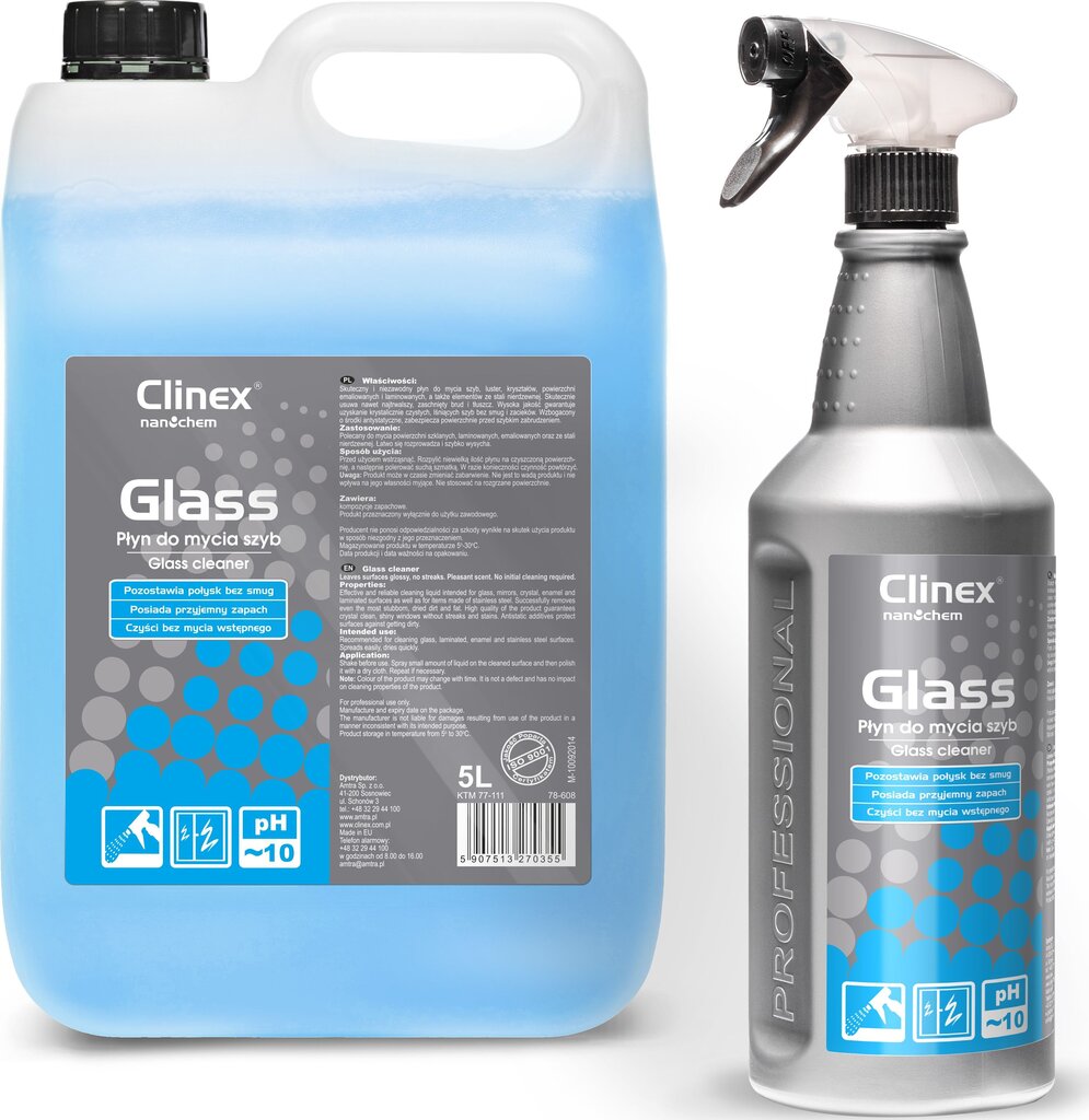Clinex klaasipuhasti, 1 L цена и информация | Puhastusvahendid | hansapost.ee