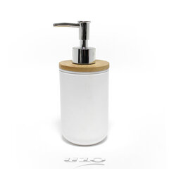 Дозатор для мыла douceur d'intérieur 7,2 x 17,5 см белый цена и информация | Аксессуары для ванной комнаты | hansapost.ee