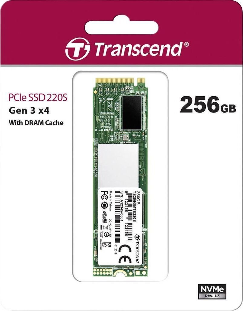 Transcend TS256GMTE220S hind ja info | Sisemised kõvakettad | hansapost.ee