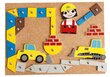 Mosaiik koos haamri ja naeltegak Hammer Game Vehicles Building site, LENA, 65828 hind ja info | Mänguasjad poistele | hansapost.ee