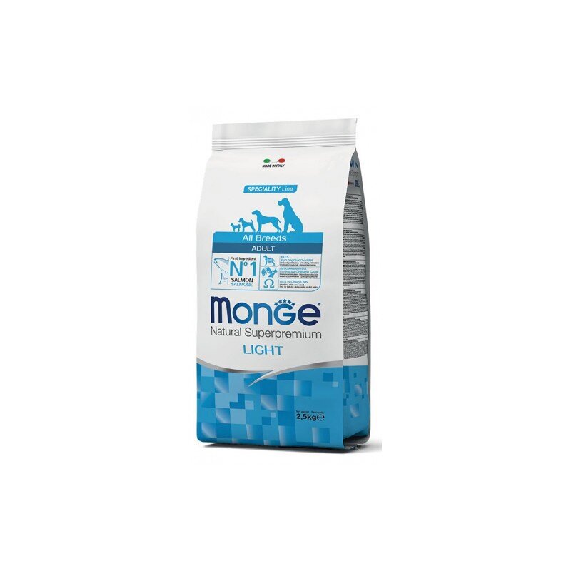Monge Dry Dog Spec. Line All Breeds Adult Light Salmon & Rice, 12 kg цена и информация | Koerte kuivtoit ja krõbinad | hansapost.ee