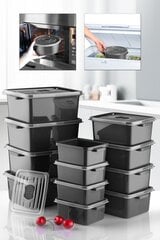 Storage toidu säilituskonteinerite komplekt, 12 tk цена и информация | Контейнеры для хранения продуктов | hansapost.ee