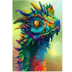 Алмазная мозаика голова дракона Спрингос, 40х30 см цена и информация | Алмазная мозаика | hansapost.ee
