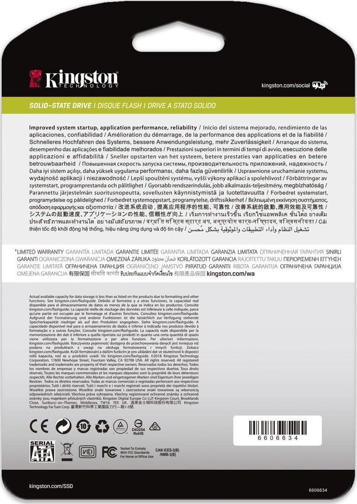 Kingston SEDC500M/480G цена и информация | Sisemised kõvakettad | hansapost.ee
