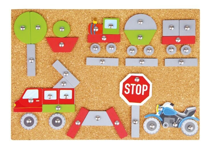 Mosaiik koos haamri ja naeltega Hammer Game Vehicles, Lena, 65826 цена и информация | Arendavad laste mänguasjad | hansapost.ee