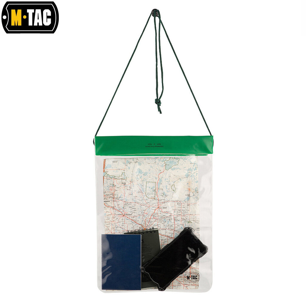 Veekindel dokumendikott 32x25cm M-Tac, läbipaistev hind ja info | Veekindlad kotid, ümbrised, vihmakeebid | hansapost.ee