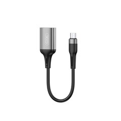 XO adapter OTG NB201 USB - microUSB black цена и информация | Адаптеры, USB-разветвители | hansapost.ee