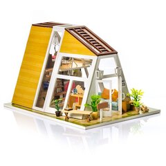 Kokkupandav puidust LED maja Little Story Peetri unistuste maja hind ja info | Klotsid ja konstruktorid | hansapost.ee