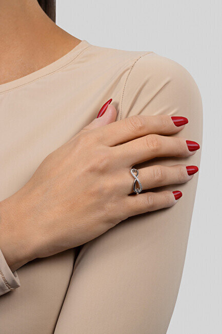 Brilio Silver hõbedane lõpmatuse sõrmus RI052W hind ja info | Sõrmused | hansapost.ee