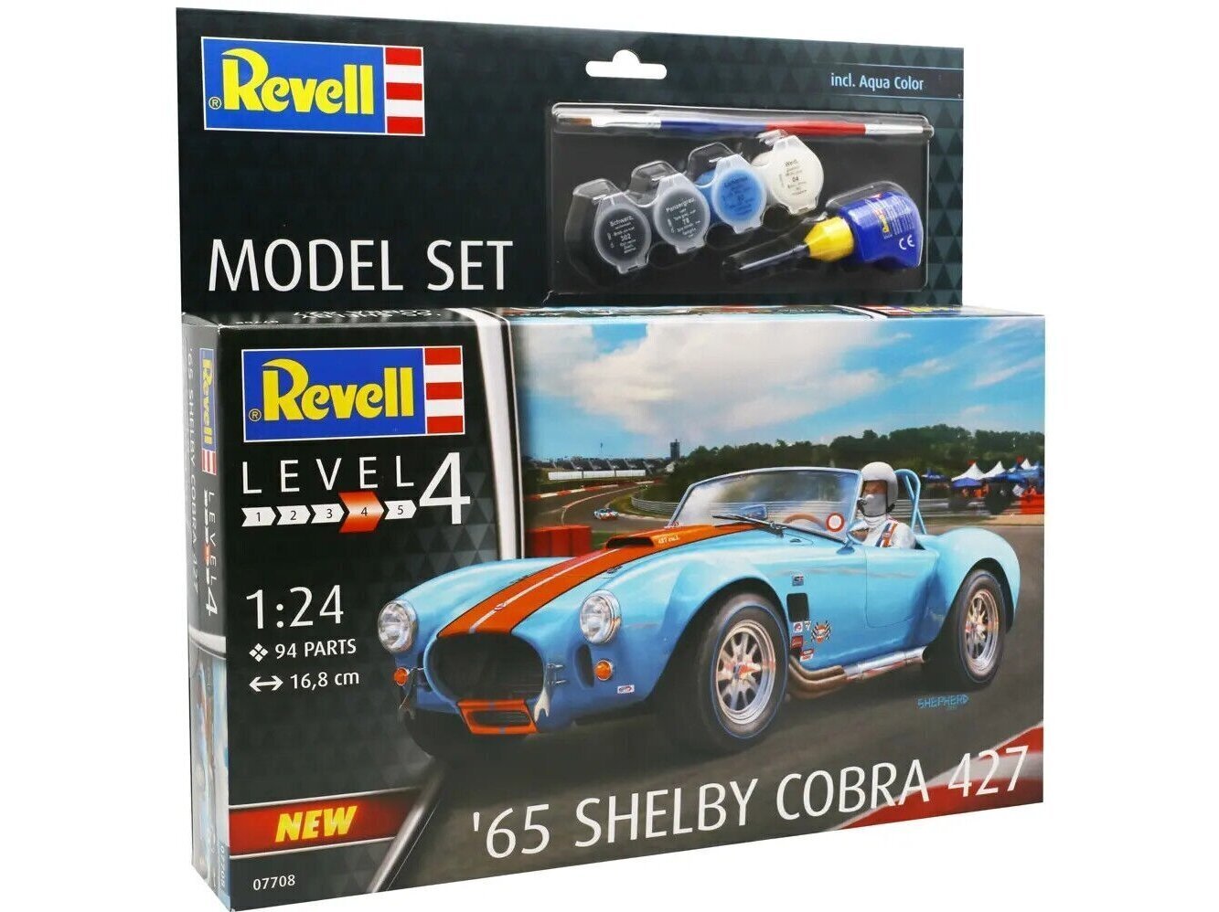 Revell - '65 Shelby Cobra 427 mudeli komplekt, 1/24, 67708 price and information | Klotsid ja konstruktorid | hansapost.ee