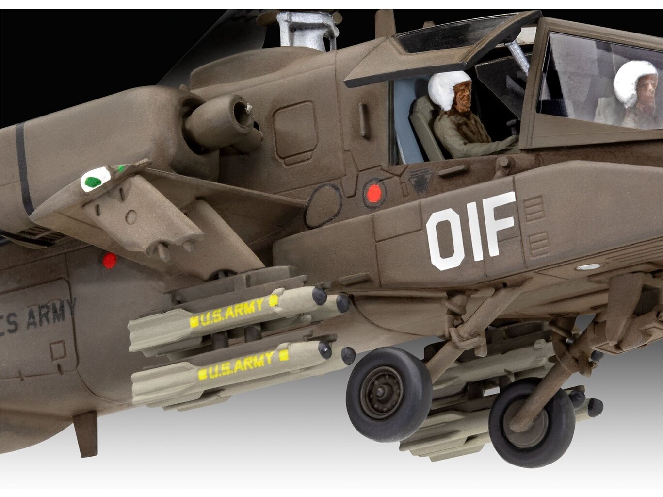 Revell - AH-64A Apache, 1/72, 03824 hind ja info | Klotsid ja konstruktorid | hansapost.ee