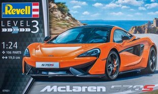 Revell - McLaren 570S, 1/24, 07051 hind ja info | Klotsid ja konstruktorid | hansapost.ee