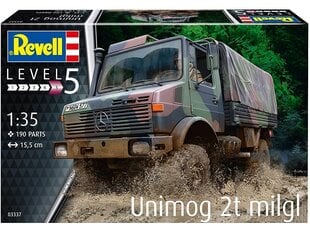 Сборная пластиковая модель Revell - Unimog 2t milgl, 1/35, 03337 цена и информация | Конструкторы и кубики | hansapost.ee