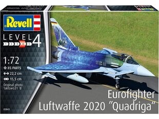 Revell - Eurofighter Luftwaffe 2020 Quadriga, 1/72, 03843 hind ja info | Klotsid ja konstruktorid | hansapost.ee