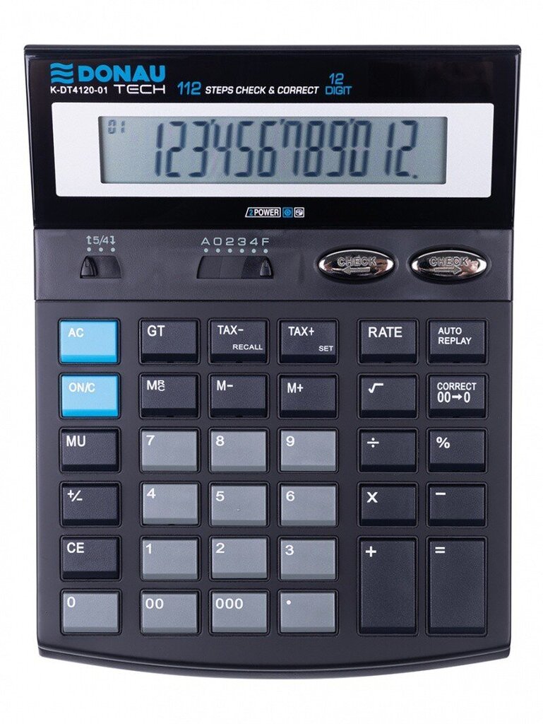 Kalkulaator Donau K-DT4120-01 hind ja info | Kirjatarvikud | hansapost.ee