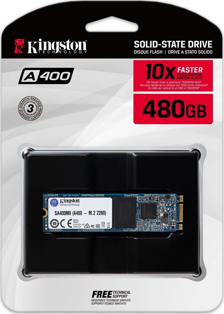 Kingston SA400M8/480G цена и информация | Sisemised kõvakettad | hansapost.ee