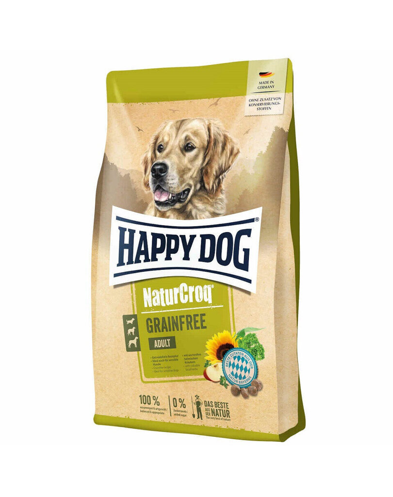 Happy Dog NaturCroq Grainfree igat tõugu koertele teraviljavaba kuivtoit kodulinnulihaga, 15 kg цена и информация | Koerte kuivtoit ja krõbinad | hansapost.ee