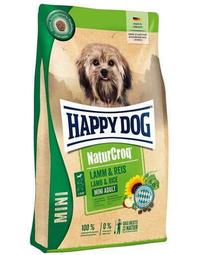 Happy Dog NaturCroq Mini väikest tõugu koertele lambaliha ja riisiga, 4 kg hind ja info | Koerte kuivtoit ja krõbinad | hansapost.ee
