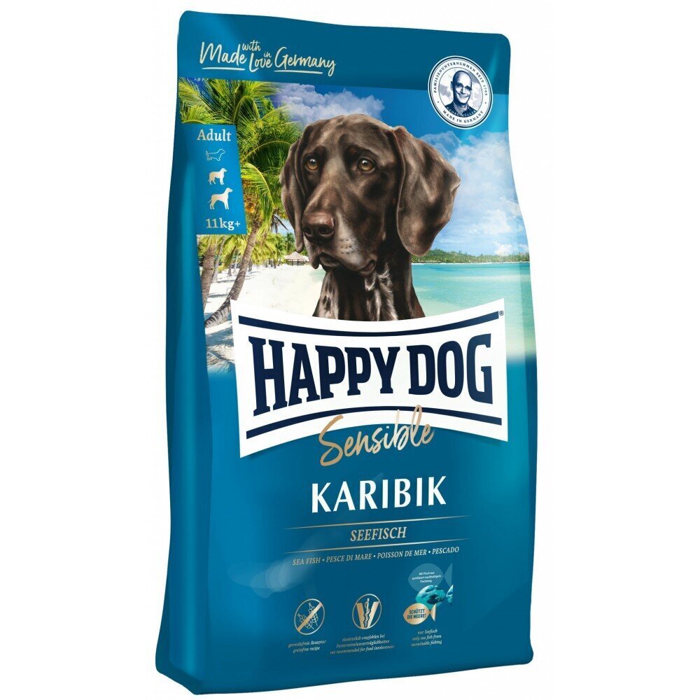Happy Dog Sensible Karibik igat tõugu koertele kalaga, 11 kg hind ja info | Koerte kuivtoit ja krõbinad | hansapost.ee