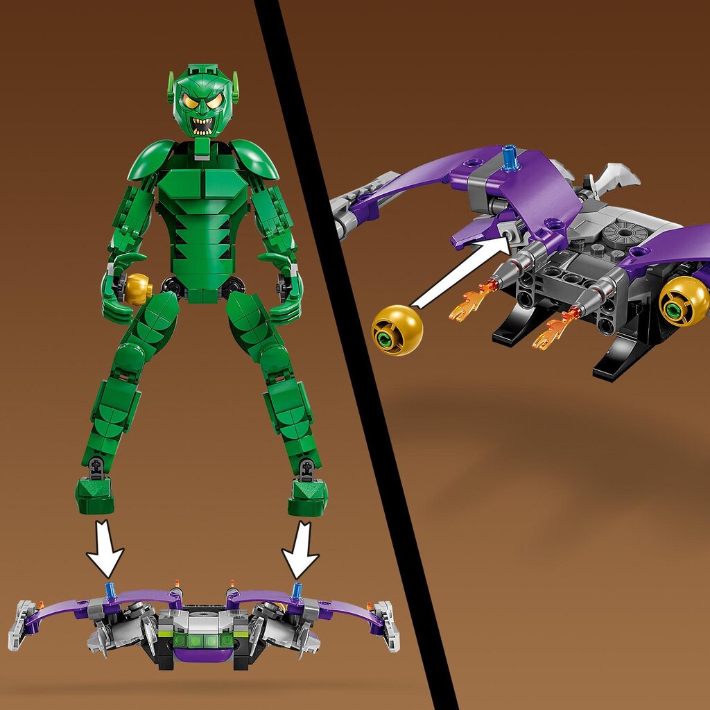 76284 LEGO® Marvel Green Goblin ehitusfiguur цена и информация | Klotsid ja konstruktorid | hansapost.ee