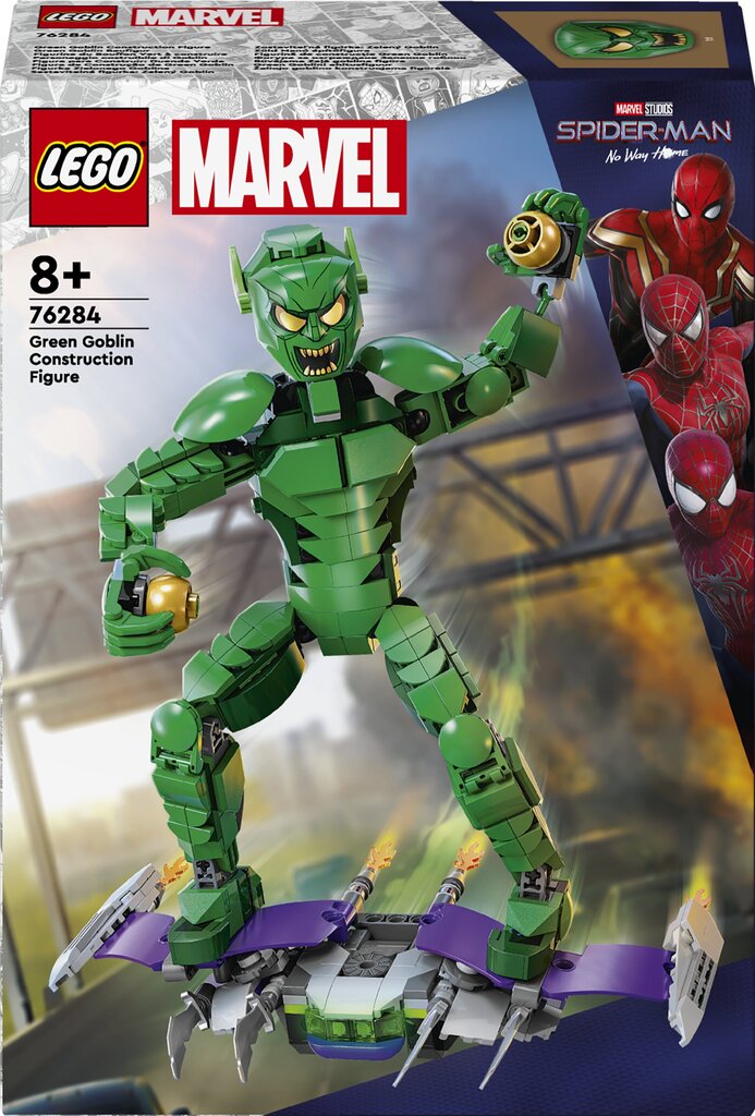 76284 LEGO® Marvel Green Goblin ehitusfiguur цена и информация | Klotsid ja konstruktorid | hansapost.ee