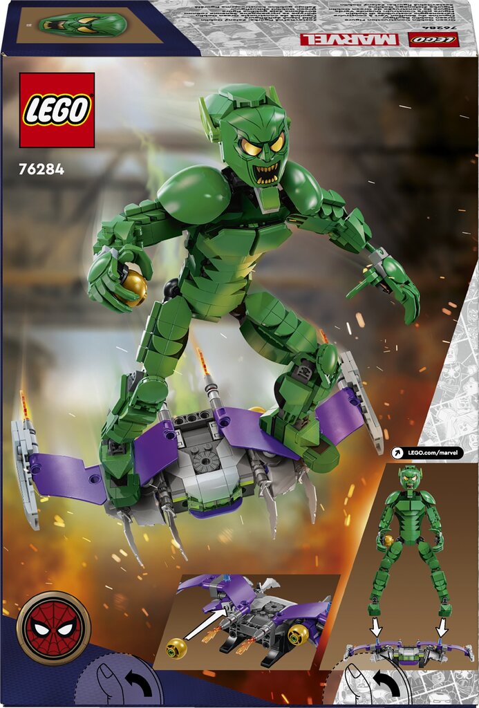 76284 LEGO® Super Heroes Green Goblini ehitusfiguur цена и информация | Klotsid ja konstruktorid | hansapost.ee