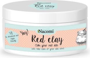 Глиняная маска осветляющая для лица Nacomi Red Clay, красная, 100 г цена и информация | Маски для лица, патчи для глаз | hansapost.ee