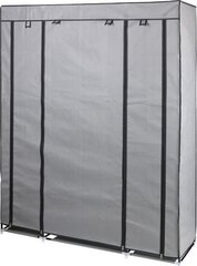 Szafa tekstylna garderoba 175x133x43cm ciemno-szara profil 13 mm цена и информация | Шкафы | hansapost.ee