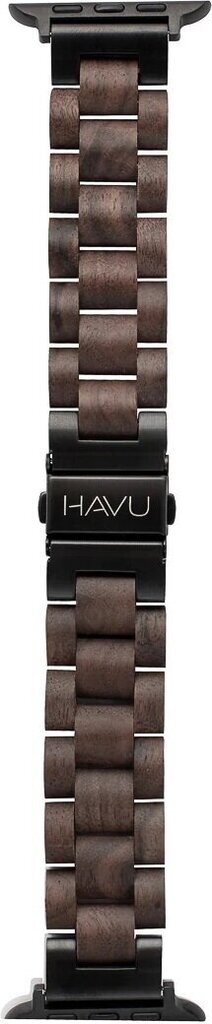 Havu Watch Band Walnut Wood hind ja info | Nutikellade aksessuaarid ja tarvikud | hansapost.ee