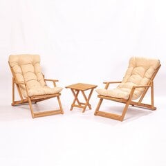 Aiamööbli komplekt MY007, pruun цена и информация | Комплекты уличной мебели | hansapost.ee