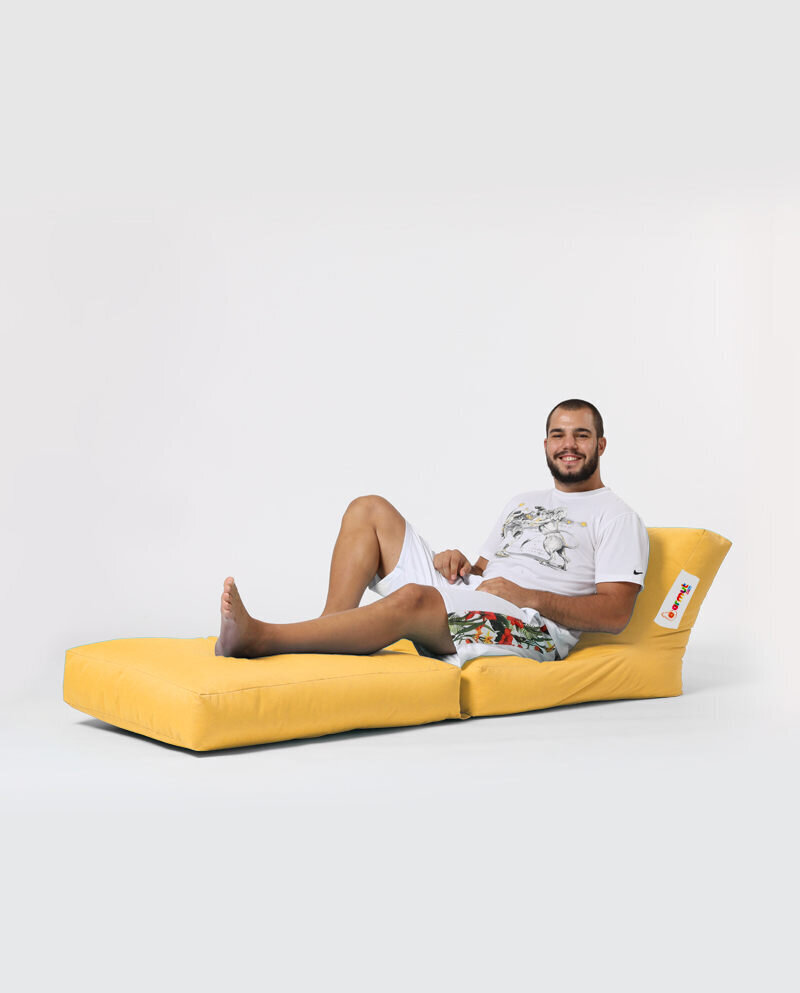 Kott-tool Siesta Sofa Bed Pouf, kollane hind ja info | Kott-toolid, tumbad, järid | hansapost.ee