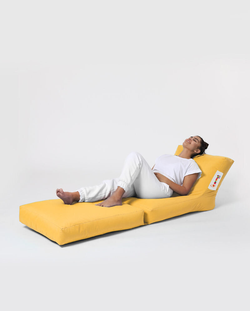 Kott-tool Siesta Sofa Bed Pouf, kollane hind ja info | Kott-toolid, tumbad, järid | hansapost.ee