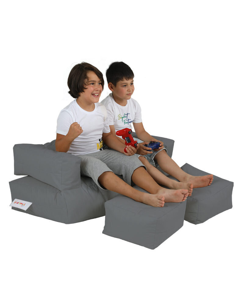 Kott-tool Kids Double Seat Pouf, hall hind ja info | Kott-toolid, tumbad, järid | hansapost.ee