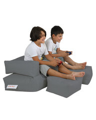 Kott-tool Kids Double Seat Pouf, hall цена и информация | Кресла-мешки и пуфы | hansapost.ee