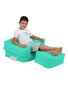 Kott-tool Kids Double Seat Pouf, sinine hind ja info | Kott-toolid, tumbad, järid | hansapost.ee