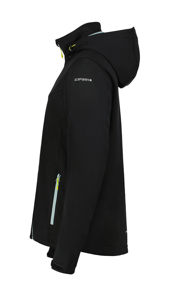 Icepeak meeste softshell jope BIGGS, must цена и информация | Joped meestele | hansapost.ee