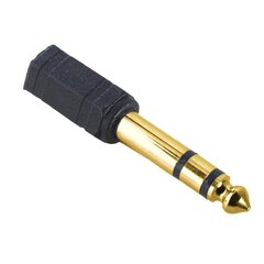 Hama Audio Adapter, 6.3 mm - 3.5 mm, gold-plated - Audio Adapter цена и информация | Кабели и провода | hansapost.ee