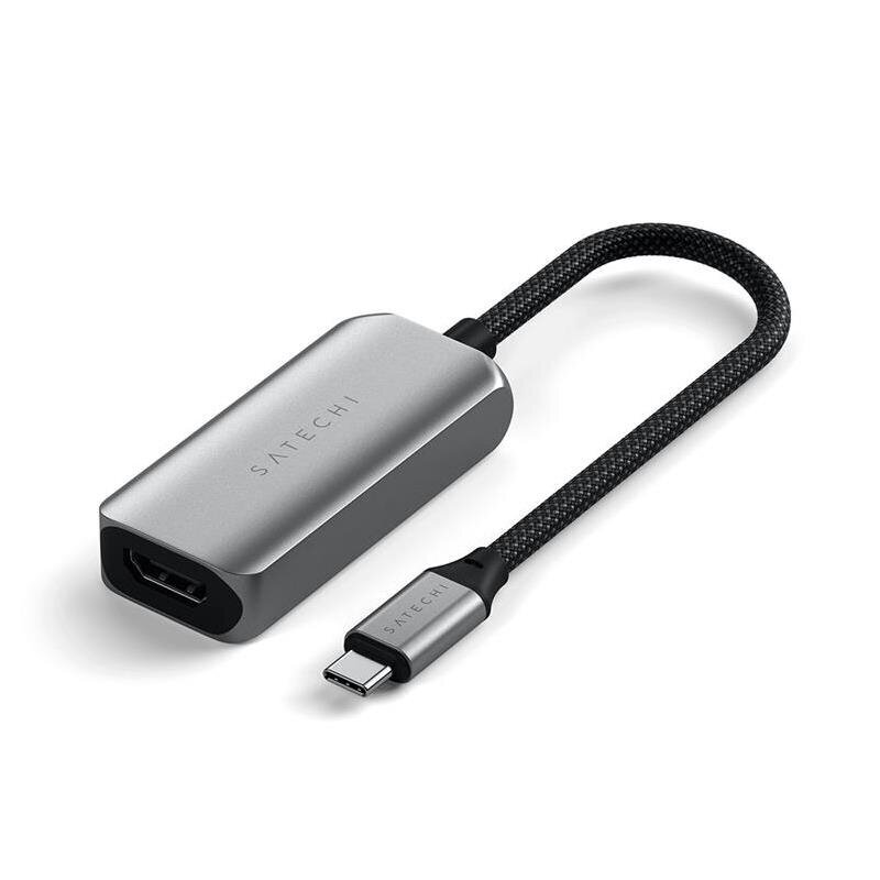 Satechi USB-C to HDMI 2.1 8K, gray - USB Adapter цена и информация | USB adapterid ja jagajad | hansapost.ee