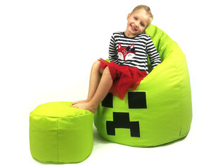 Kott-tool NORE Smiley XL tumbaga, roheline hind ja info | Kott-toolid, tugitoolid ja tumbad lastele | hansapost.ee
