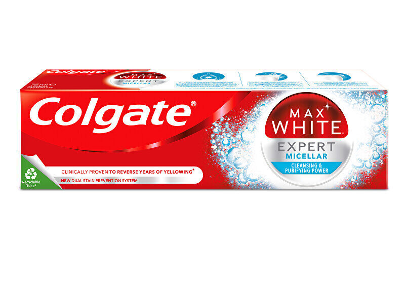 Hambapasta Max White Expert Micellar, 75 ml hind ja info | Hambaharjad, hampapastad ja suuloputusvedelikud | hansapost.ee