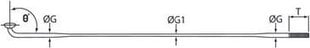 Спицы Cnspoke DB454, 272мм цена и информация | Другие запчасти для велосипеда | hansapost.ee